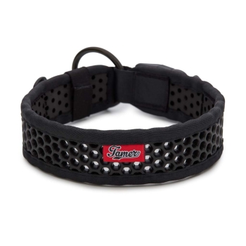 SOFTY Halsband | Länge: 50-56cm | Breite: 4,3cm | Farbe: schwarz/schwarz